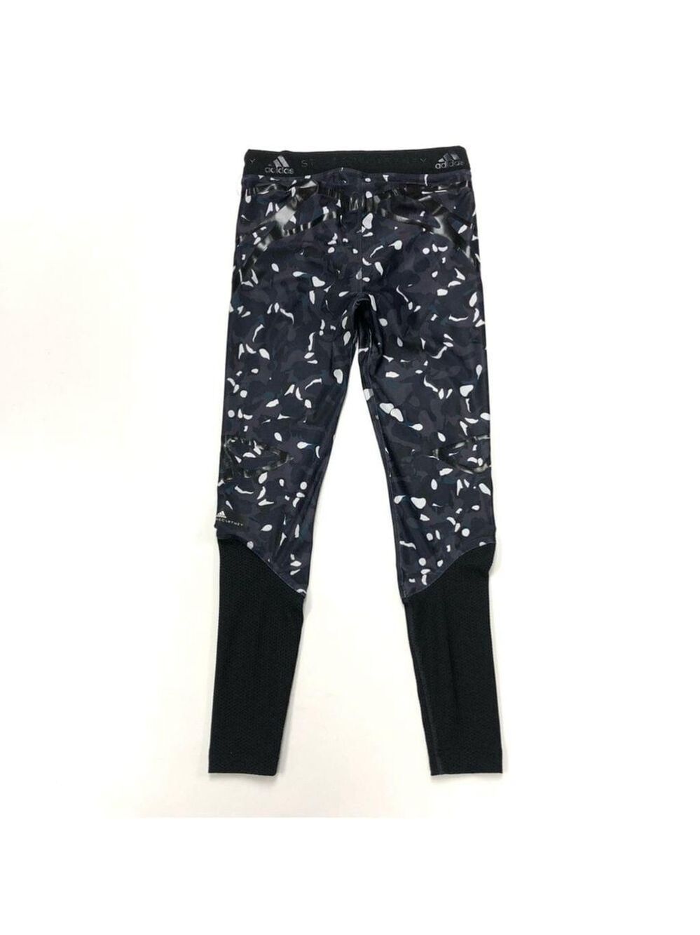 Stella McCartney x Adidas camo print/mesh yoga sport running pant legging Small